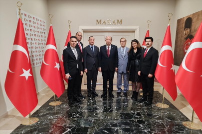 KKTC'nin 5. Cumhurbaşkanı Ersin Tatar'dan Tarsus Kaymakamı Mehmet Ali Akyüz'e ziyaret