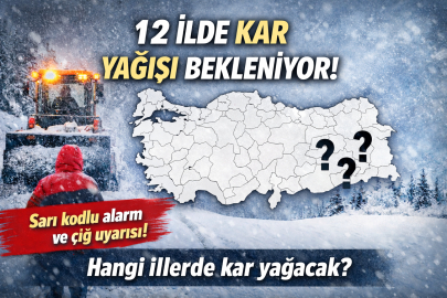 Meteoroloji'den kar alarmı: 12 ilde kar yağışı bekleniyor! İşte kar yağacak iller ve il il hava durumu
