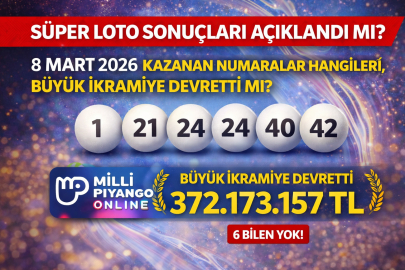 SÜPER LOTO SONUÇLARI AÇIKLANDI MI? 8 MART 2026 KAZANAN NUMARALAR HANGİLERİ, BÜYÜK İKRAMİYE DEVRETTİ Mİ?
