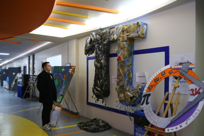 Adana’da öğrencilerden 300 eserlik “yeşil” sergi