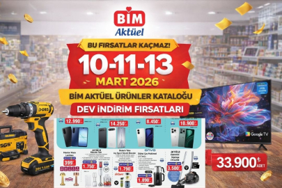BİM 10-11-13 MART 2026 AKTÜEL ÜRÜNLER KATALOĞU YAYINLANDI: KOZMETİKTEN TEMİZLİK ÜRÜNLERİNE BÜYÜK İNDİRİM