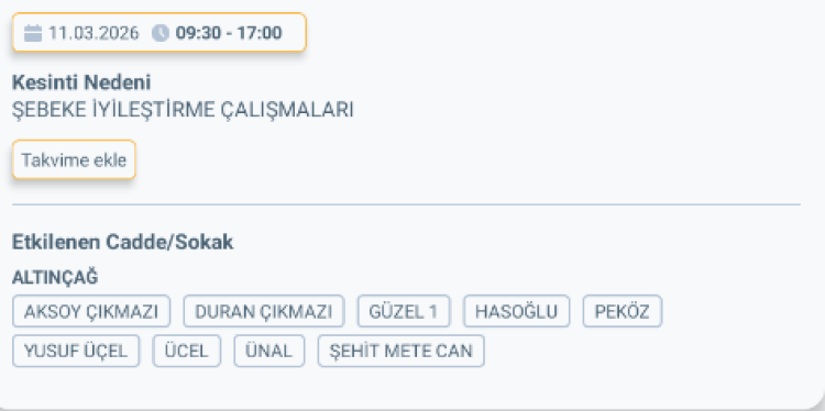 HATAY DÖRTYOL'DA ELEKTRİK KESİNTİSİ