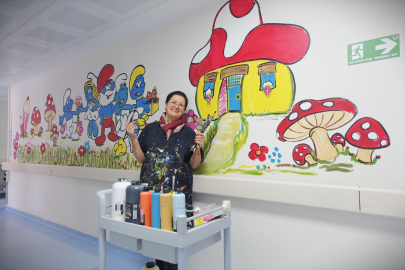 Mersinli ressamın fırçası bu kez çocuklar için çalıştı