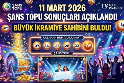 11 Mart 2026 Şans Topu sonuçları açıklandı! Büyük ikramiye kime çıktı? 5+1 ve diğer kazananlar kimler?