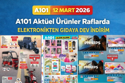 A101 12 Mart 2026 aktüel kataloğu yayımlandı: Smart TV, elektrikli moped ve kamp ürünleri raflarda