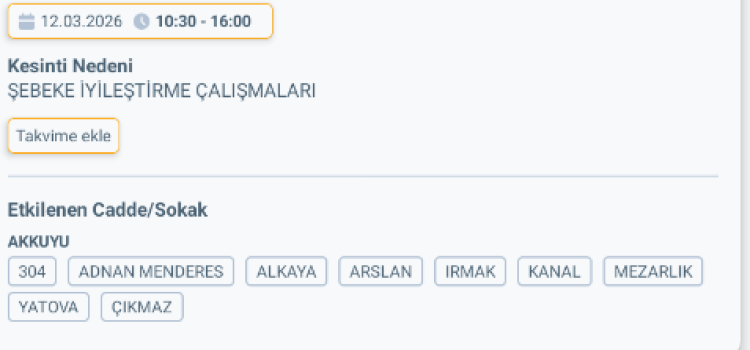 HATAY KUMLU'DA ELEKTRİK KESİNTİSİ