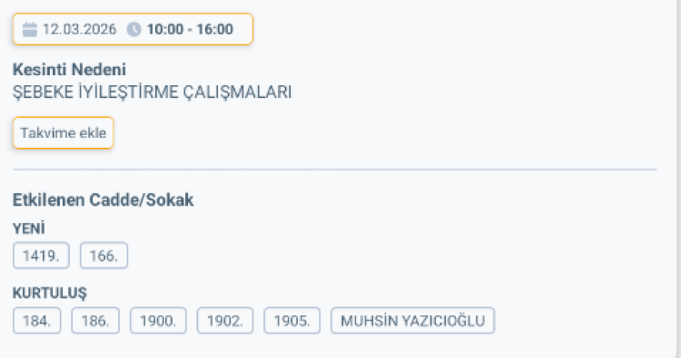 HATAY REYHANLI'DA ELEKTRİK KESİNTİSİ