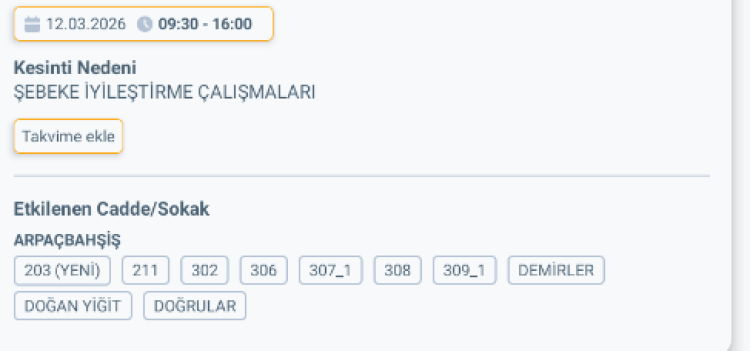 MERSİN ERDEMLİ'DE ELEKTRİK KESİNTİSİ