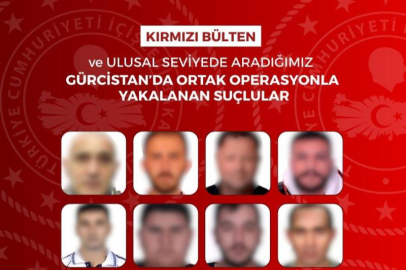 Gürcistan’da ortak operasyon: Kırmızı bültenle aranan 16 zanlı yakalandı