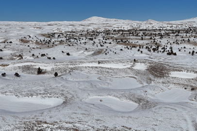 Mersin Toroslar'da kar yağışı obrukları doldurdu