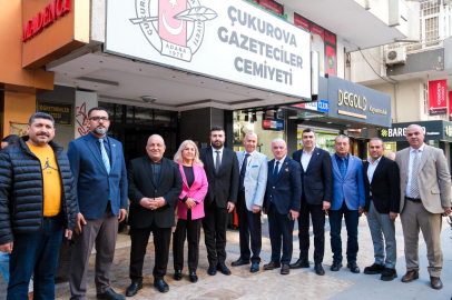 CHP Adana İl Başkanı Tamburoğlu’ndan Çukurova Gazeteciler Cemiyeti’ne ziyaret