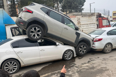 Kızıltepe'de zincirleme trafik kazası