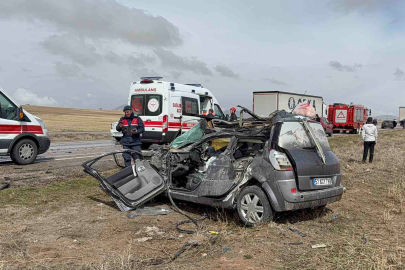 Aksaray’da feci kaza: 1 Ölü, 3 yaralı