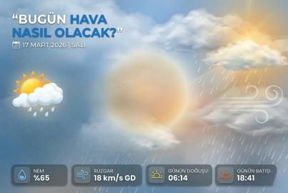 Bugün hava nasıl olacak 17 Mart 2026 Salı? Yağmur yağacak mı?