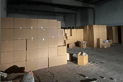 Adana’da dev operasyon: 144 milyon kaçak makaron ele geçirildi!