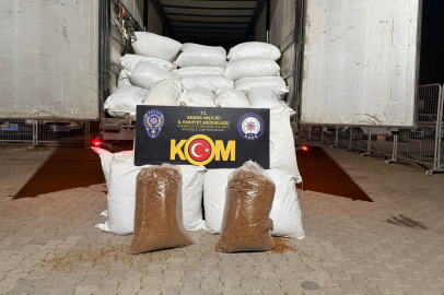 Adana’da 3 ton 40 kilogram kaçak tütün yakalandı