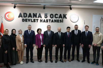 Adana Valisi Yavuz’dan 5 Ocak Devlet Hastanesi’ne bayram ziyareti