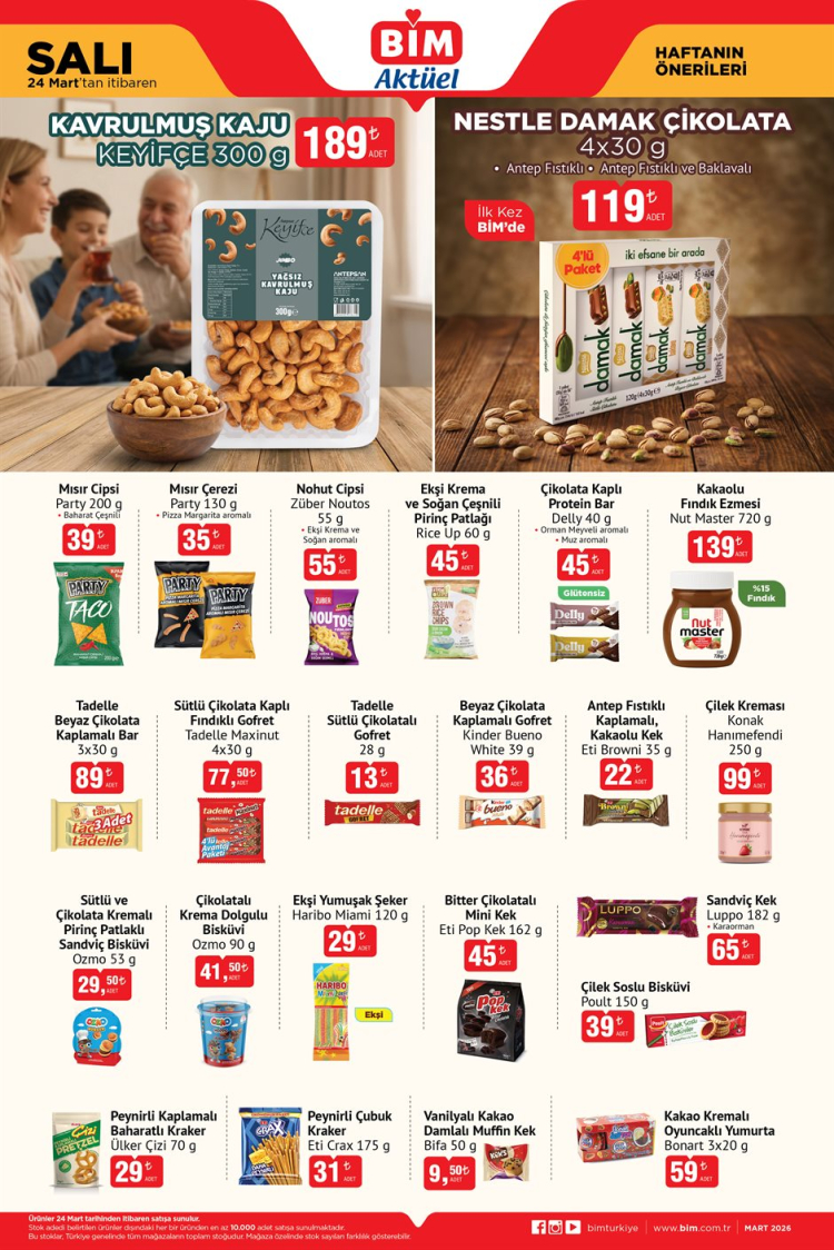 BİM 24 MART SALI