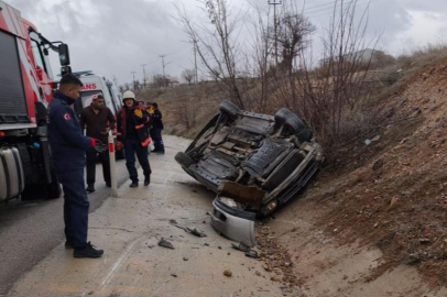 Malatya’da otomobil takla attı: 6 yaralı