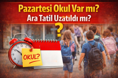 Pazartesi okul var mı? Ara tatil uzatıldı mı?