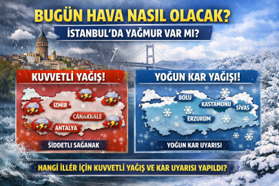 22 Mart 2026 Pazar hava nasıl olacak? İstanbul’da yağmur var mı? Hangi iller için kuvvetli yağış ve kar uyarısı yapıldı?