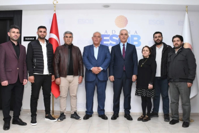 Adana İnşaat Ustaları Esnaf Odası’ndan AESOB’a ziyaret