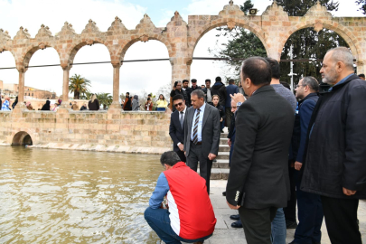 Vali Şıldak Balıklıgöl’de incelemelerde bulundu
