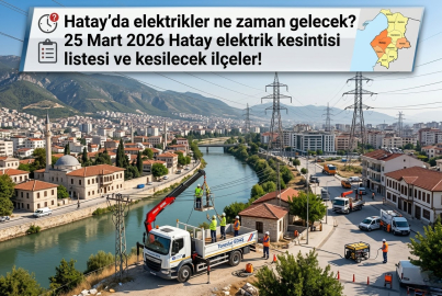 Hatay’da elektrik kesintisi var mı? 15 Mart Pazar hangi ilçelerde elektrikler kesilecek, saat kaçta gelecek?