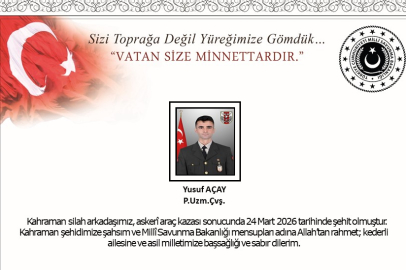 Milli Savunma Bakanlığı’ndan acı haber: Askeri araç kazasında şehit düştü