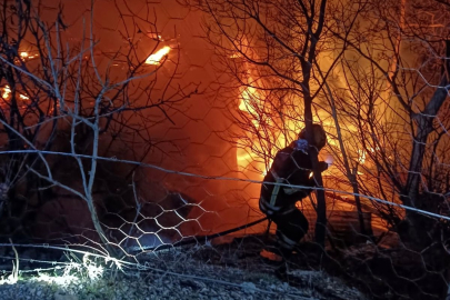 Adana Feke'de korkutan ev yangını: Tek katlı bina küle döndü