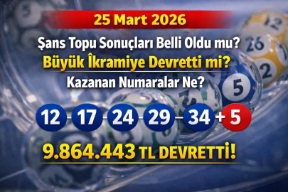 25 Mart 2026 Şans Topu sonuçları belli oldu mu? Büyük ikramiye devretti mi? Kazanan numaralar ne?