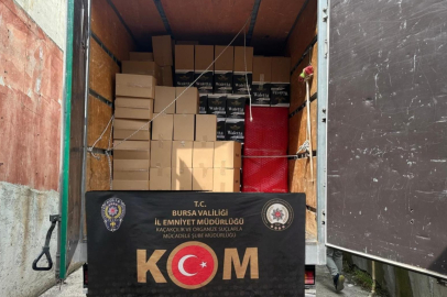 Bursa’da 6 milyon 360 bin kaçak makaron ele geçirildi