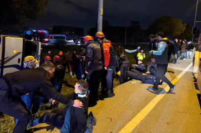 Antalya'da ceza infaz kurumu personel servisi devrildi: 16 yaralı