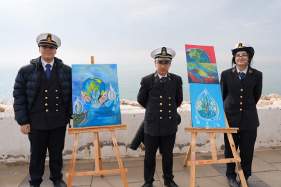 Mersin'de öğrenciler suyun geleceği için sahil bandında buluştu