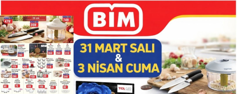 BİM’de bu hafta neler var? 31 Mart Salı ve 3 Nisan Cuma aktüel ürünler tam liste