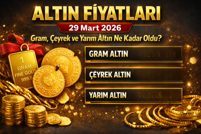 Altın fiyatları bugün ne kadar? 29 Mart 2026 gram, çeyrek ve yarım altın kaç TL oldu?