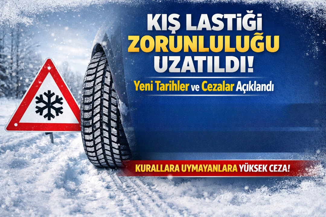 Kış Lastiği Zorunluluğu Uzatıldı: Yeni Tarihler ve Cezalar Açıklandı