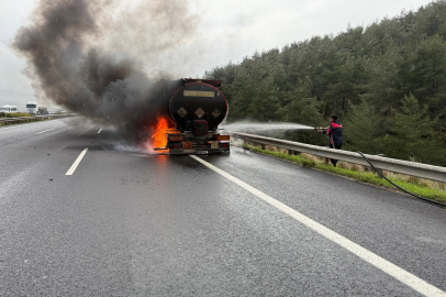 Osmaniye’de akaryakıt tankerde yangın meydana geldi
