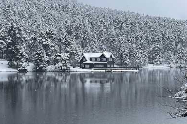 Bolu’da kar manzaraları! Abant ve yaylalardan muhteşem görüntüler