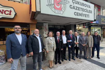 CHP Adana Milletvekilleri Şevkin ve Sümer’den Çukurova Gazeteciler Cemiyeti’ne “Hayırlı Olsun” ziyareti