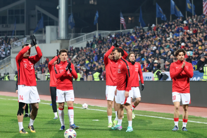 Kosova-Türkiye maçında ilk yarı golsüz tamamlandı