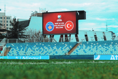 Türkiye A Milli Futbol Takımı Kosova maçı için stadyuma geldi