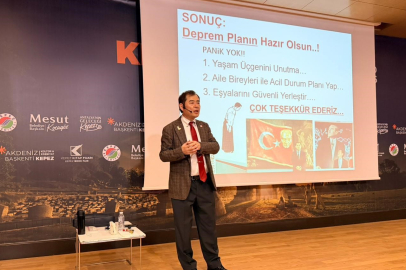 Japon deprem uzmanı Antalya'da deprem uyarısında bulundu