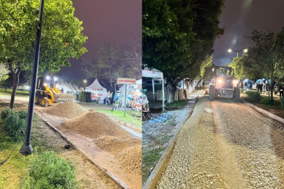 Adana Büyükşehir Belediyesi’nden karnaval alanına gece müdahalesi