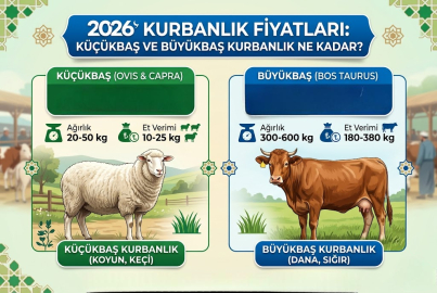2026 KURBANLIK FİYATLARI NE KADAR? KÜÇÜKBAŞ VE BÜYÜKBAŞ KURBANLIK FİYATLARI KAÇ TL?