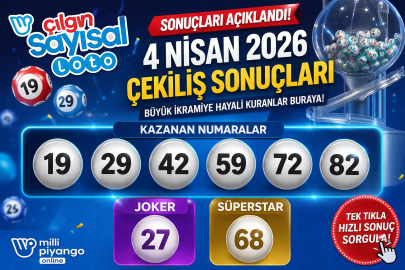 4 Nisan 2026 Çılgın Sayısal Loto sonuçları açıklandı mı? Kazanan numaralar neler?
