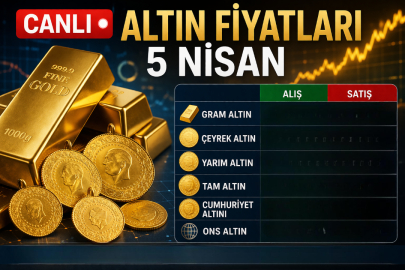 5 NİSAN ALTIN FİYATLARI NE KADAR? GRAM, ÇEYREK, YARIM VE CUMHURİYET ALTINI BUGÜN KAÇ TL?