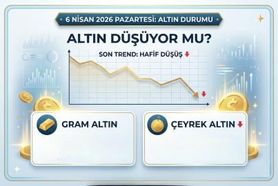 6 Nisan 2026 Pazartesi gram altın fiyatları geriliyor mu? Çeyrek altın kaç TL? Ons altın ne kadar?