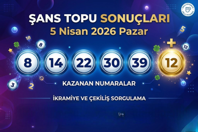 Şans Topu 5 Nisan 2026 sonuçları açıklandı mı? Büyük ikramiye devretti mi?