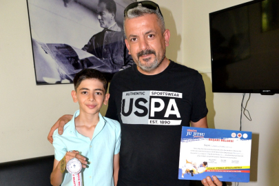 Adanalı Eymen Ju Jitsuda iki derece ile döndü